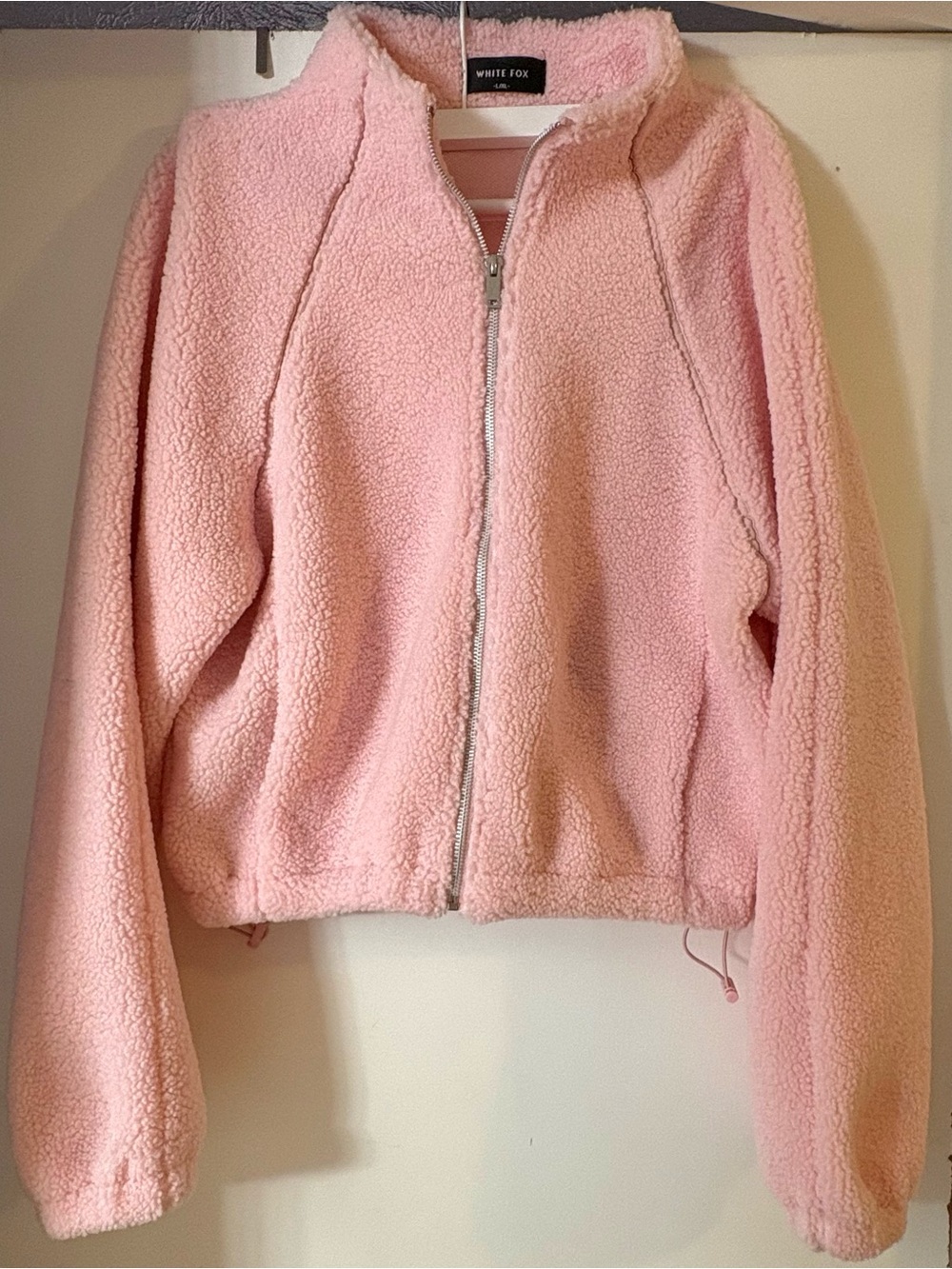 White Fox Boutique Teddy Sherpa Zip-Up Jacket